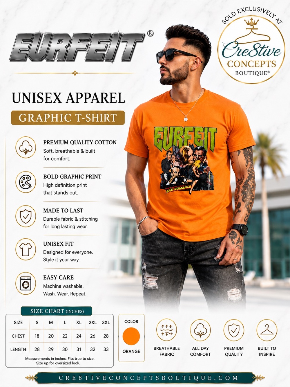 Eurfeit Designer Line Graphic Tee